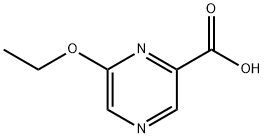 6-乙氧基吡嗪-2-羧酸 结构式