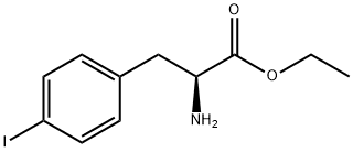 DL-4-碘苯丙氨酸乙酯 结构式