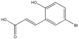 3-(5-溴-2-羟基苯基)丙烯酸 结构式