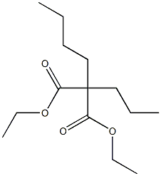 2-丁基-2-丙基丙二酸二乙酯 结构式