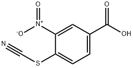 3-硝基-4-硫氰基苯甲酸 结构式