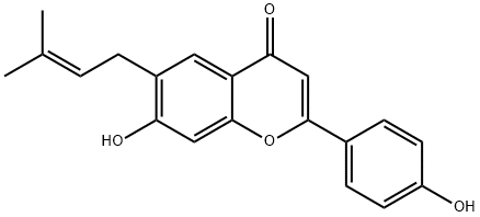 甘草黄酮 A 结构式