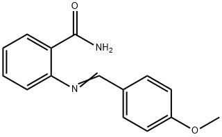 2-[(4-methoxybenzylidene)amino]benzamide 结构式