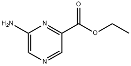 6-氨基-吡嗪-2-羧酸甲酯 结构式