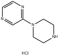 2-(哌嗪-1-基)吡嗪盐酸盐 结构式