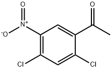 1-(2,4-二氯-5-硝基苯基)乙酮 结构式