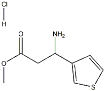 Methyl 3-amino-3-(thiophen-3-yl)propanoate HCl 结构式