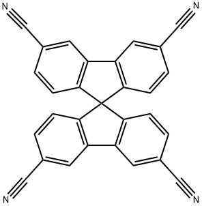 3,3',6,6'-四氰基-9,9'-螺旋二芴 结构式