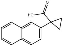 1-(2-萘基)环丙烷甲酸 结构式