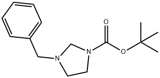 TERT-BUTYL 3-BENZYLIMIDAZOLIDINE-1-CARBOXYLATE 结构式