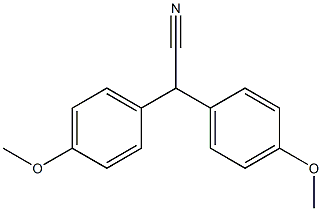 Benzeneacetonitrile,4-methoxy-a-(4-methoxyphenyl)- 结构式