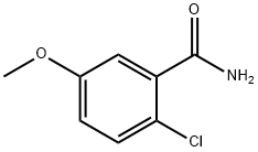 2-氯-5-甲氧基苯甲酰胺 结构式