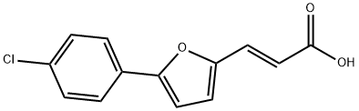 2-Propenoic acid, 3-[5-(4-chlorophenyl)-2-furanyl]-, (E)- 结构式