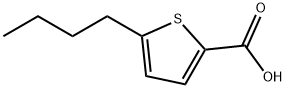 5-BUTYLTHIOPHENE-2-CARBOXYLIC ACID 结构式