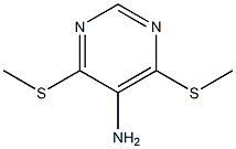 5-Pyrimidinamine,4,6-bis(methylthio)- 结构式