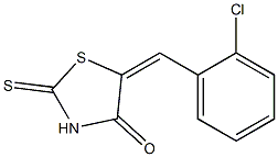 4-Thiazolidinone,5-[(2-chlorophenyl)methylene]-2-thioxo- 结构式
