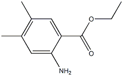 2-氨基-4,5-二甲基苯甲酸乙酯 结构式