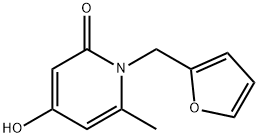1-(2-furylmethyl)-4-hydroxy-6-methylpyridin-2(1H)-one 结构式