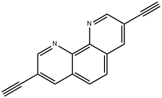 3,8-二乙炔基-1,10-菲咯啉 结构式