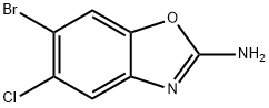6-溴-5-氯苯并[D]噁唑-2-胺 结构式