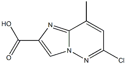 Imidazo[1,2-b]pyridazine-2-carboxylicacid, 6-chloro-8-methyl- 结构式