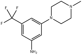 3-(4-METHYL-1-PIPERAZINYL)-5-(TRIFLUOROMETHYL)BENZENAMINE 结构式