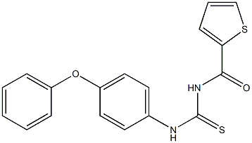 N-{[(4-phenoxyphenyl)amino]carbonothioyl}-2-thiophenecarboxamide 结构式