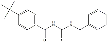 N-[(benzylamino)carbonothioyl]-4-tert-butylbenzamide 结构式