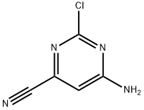 6-氨基-2-氯-4-氰基嘧啶 结构式