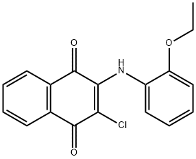 2-(2-ethoxyphenylamino)-3-chloronaphthalene-1,4-dione 结构式