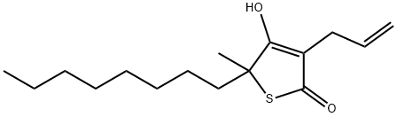 2(5H)-Thiophenone, 4-hydroxy-5-methyl-5-octyl-3-(2-propenyl)-