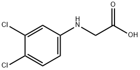 (3,4-二氯苯基)甘氨酸 结构式