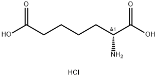 R-2-氨基庚二酸盐酸盐 结构式