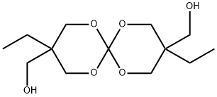 3,9-二乙基-3',9'-二羟甲基-1,5,7,11-四氧杂螺环[5,5]十一烷 结构式