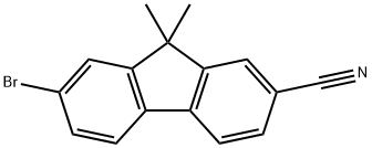 7-溴-9,9-二甲基-9H-芴-2-腈 结构式