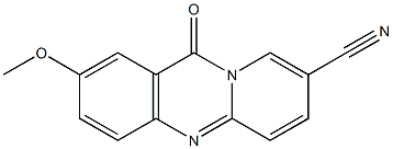 11H-Pyrido[2,1-b]quinazoline-8-carbonitrile, 2-methoxy-11-oxo- 结构式