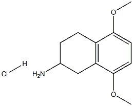2-Naphthalenamine, 1,2,3,4-tetrahydro-5,8-dimethoxy-, hydrochloride 结构式