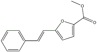 2-Furancarboxylic acid, 5-[(1E)-2-phenylethenyl]-, methyl ester 结构式