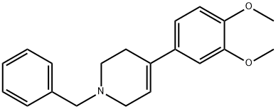 1-苯甲基-4-(3,4-二甲氧苯基)-1,2,3,6-四氢吡啶 结构式