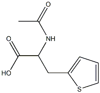 2-Acetamido-3-(thiophen-2-yl)propanoic acid 结构式