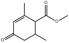 2,6-二甲基-4-氧代-2-环己烯甲酸甲酯 结构式