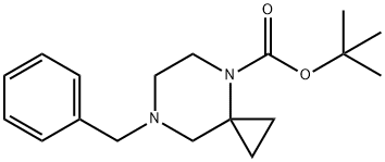 tert-butyl 7-benzyl-4,7-diazaspiro[2.5]octane-4-carboxylate 结构式
