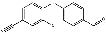 4-(4-formylphenoxy)-3-chlorobenzonitrile 结构式