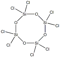 Cyclotetrasiloxane, octachloro- 结构式