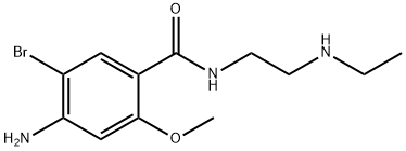 Benzamide, 4-amino-5-bromo-N-[2-(ethylamino)ethyl]-2-methoxy- 结构式