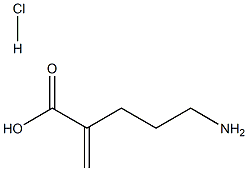 Pentanoic acid, 5-amino-2-methylene-, hydrochloride 结构式