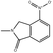 2-甲基-4-硝基异吲哚-1-酮 结构式