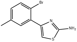 4-(2-bromo-5-methylphenyl)-1,3-thiazol-2-amine 结构式