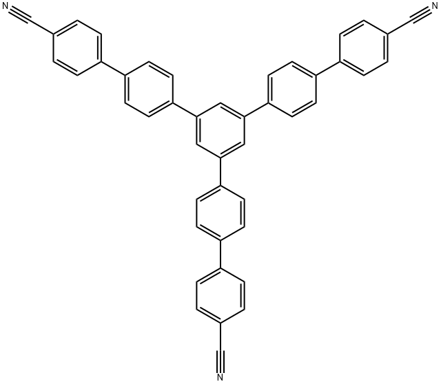 [1,1':4',1'':3'',1''':4''',1''''-QUINQUEPHENYL]-4,4''''-DICARBONITRILE, 5''-(4'-CYANO[1,1'-BIPHENYL] 结构式