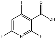 2,6-二氟-4-碘烟酸 结构式